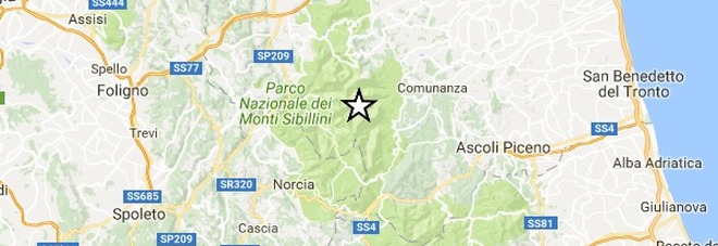 Terremoto, tre scosse
ad Ascoli: la più forte
di magnitudo 3.6