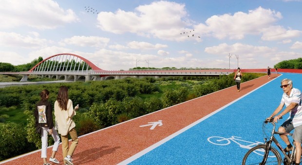 Il Cesano si scavalca in bici: il ponte ciclabile che collegherà due province sarà lungo 196 metri e largo 5