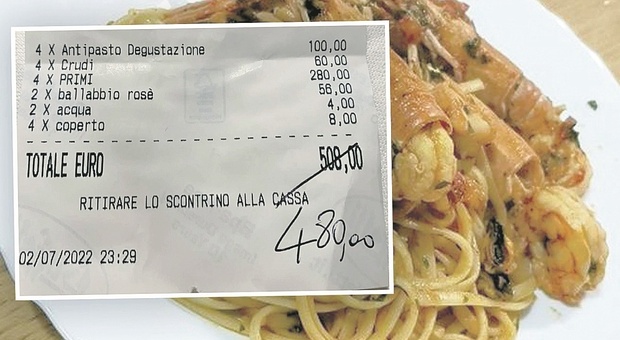 Quattro primi di pesce 280 euro, il ristoratore: «Sono "magnose", crostacei rari e costosi»