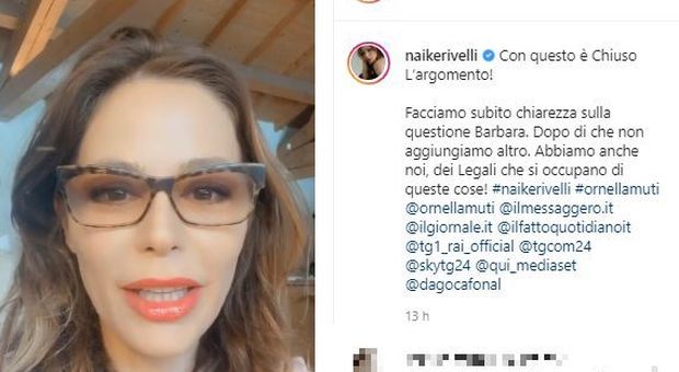 Naike Rivelli incalza Barbara D'Urso dopo la denuncia: «Chi la fa l'aspetti, chiuso l argomento»