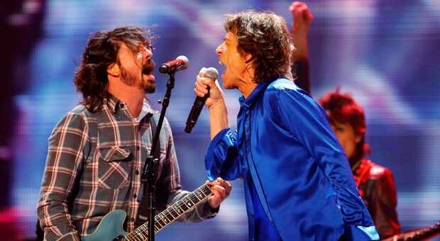 Dave Grohl e Mick Jagger