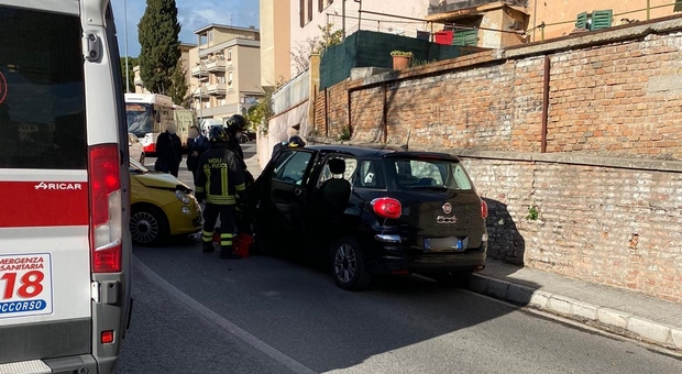 L'incidente in via Ascoli Piceno