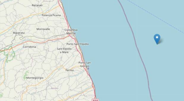 Terremoto nella notte: trema la costa, scossa di Magnitudo 3.1 con epicentro in mare