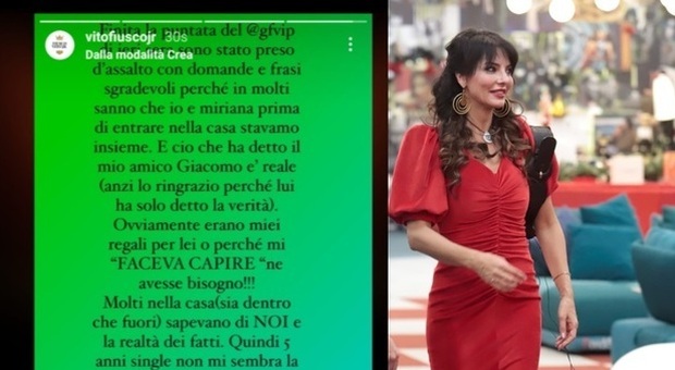 GF Vip, l'ex Vito Fusco parla di Miriana Trevisan: «Urtis ha ragione, le sante stanno solo in paradiso»