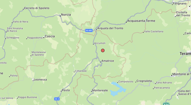 Terremoto, scossa di magnitudo 3.4 nella zona di Amatrice avvertita anche all'Aquila
