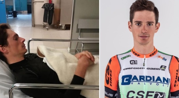 Il ciclista Manuel Senni investito da un auto pirata: «Si stava allenando per il Giro»