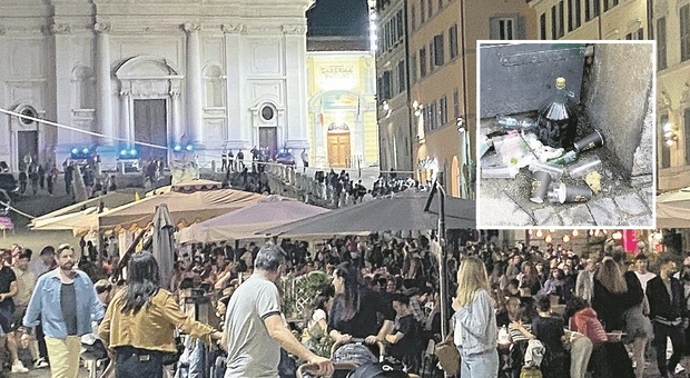 Movida super sorvegliata in piazza del Papa, bulli e ubriachi si sfogano nei vicoli laterali