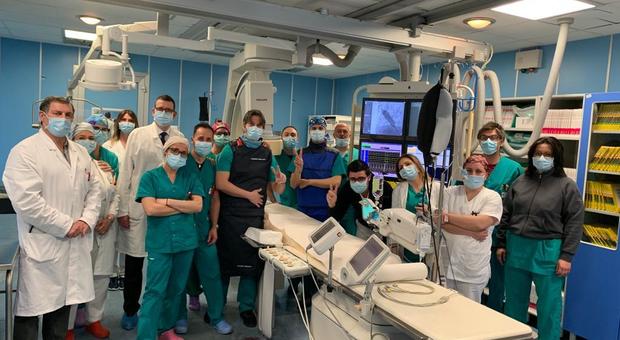 Per la prima volta a Rieti eseguita la procedura di valvuloplastica aortica su paziente fragile