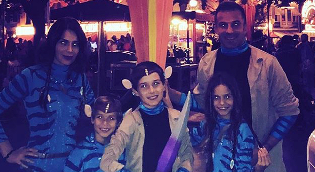 La foto della famiglia Del Piero al Disney Park