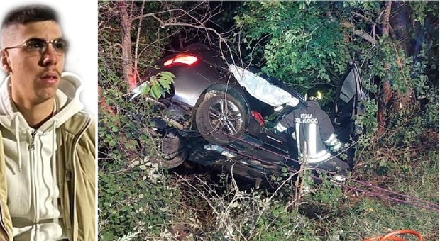 Incidente choc a San Ginesio: auto contro un albero, morto un 21enne e gravi tre suoi amici. Stavano tornando da una cena