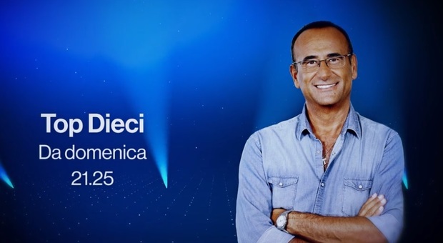 Top Dieci: Carlo Conti torna in tv con un nuovo show. Ospiti della prima puntata Roberto Mancini e Massimo Ranieri