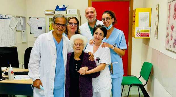 Operata a 102 anni, ha ripreso la vita normale: il record dell'ospedale Profili di Fabriano