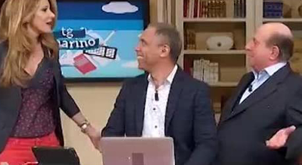 La lite in tv fra Giancalo Magalli e Adriana Volpe a "I Fatti Vosti"