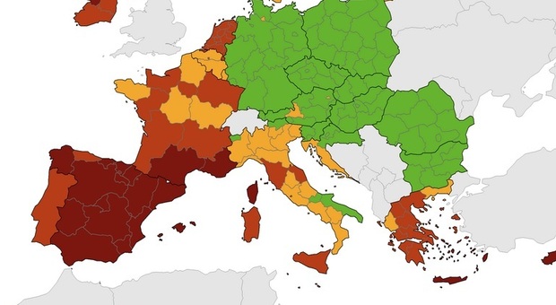 Covid, il Centro Europeo mette le Marche in fascia rossa. Ma non sono l'unica regione: ecco chi resta giallo (e verde)