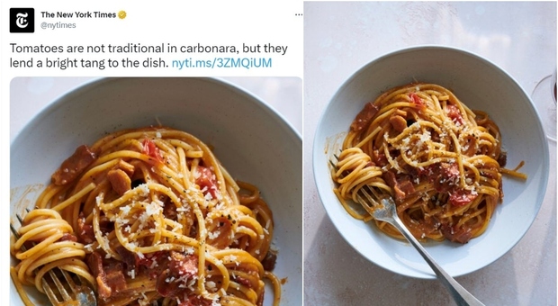 Carbonara al pomodoro, la ricetta del New York Times scatena le polemiche: «È ridicolo»