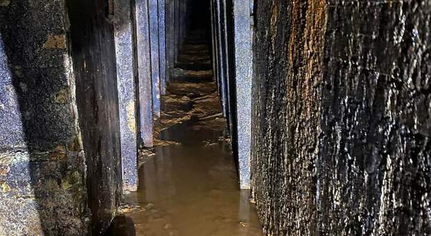 La galleria dell'acqua Orianna 15 metri sottoterra