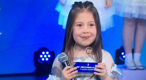 Anita Bartolomei, 8 anni, di Belforte del Chienti ha vinto lo Zecchino d'oro