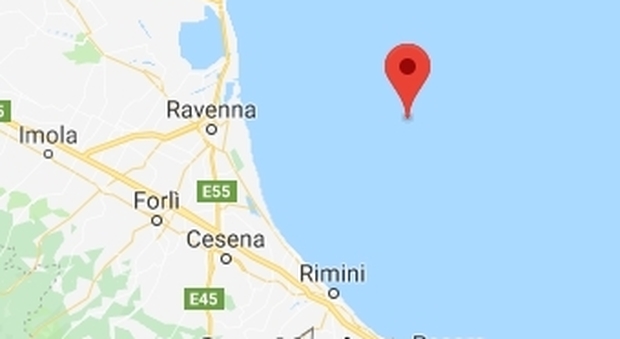 Terremoto, scossa in Adriatico al largo di Rimini e Ravenna