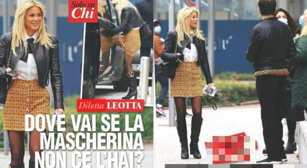 Diletta Leotta in strada a Milano senza mascherina, piovono le critiche