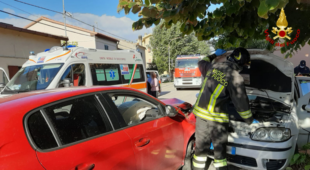 L'incidente di questa mattina Montemarciano. Una donna trasportata all'ospedale