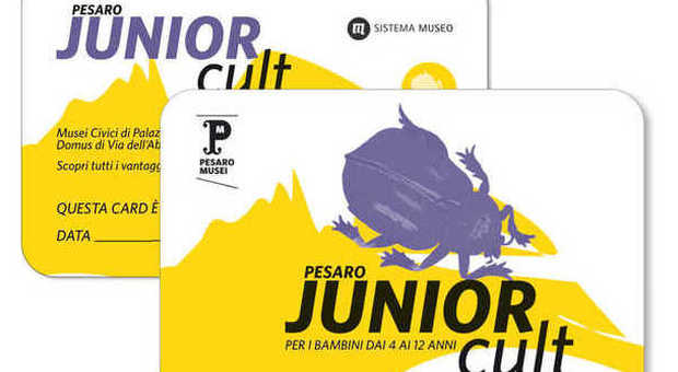 E' nata la Card Pesaro Junior Cult dedicata ai bimbi dai 4 ai 12 anni