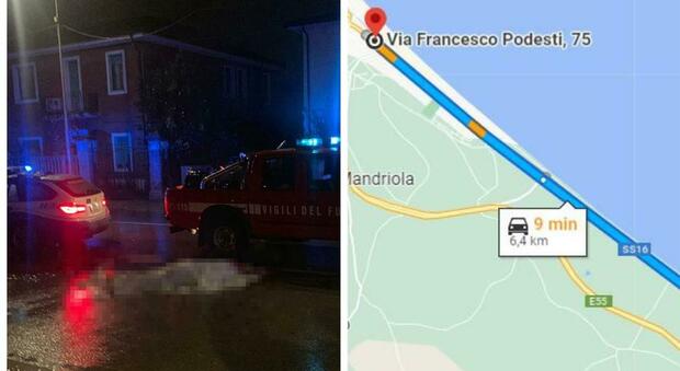 Tragedia a Senigallia, donna investita mentre attraversava la strada con il suo cane. Il corpo trascinato per chilometri