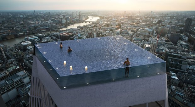La piscina più bella al mondo? In cima a un grattacielo di Londra...