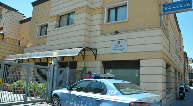 La sede del commissariato di polizia di Civitanova