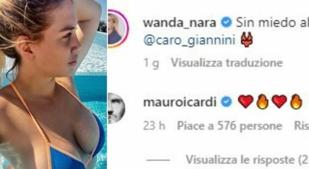 Wanda Nara è single ma Icardi non si arrende: cuori e fiamme sotto al post in bikini