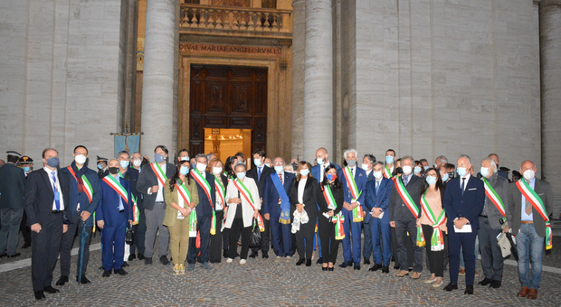I sindaci ad Assisi per l'evento dedicato a san Francesco