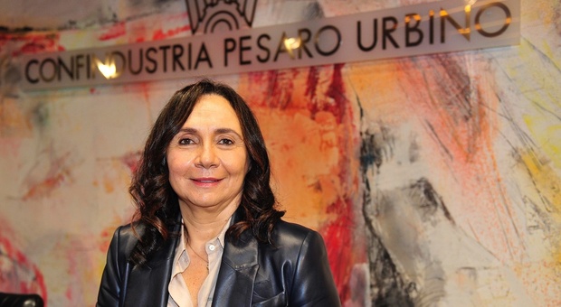 La presidente di Confindustria di Pesaro Urbino, Alessandra Baronciani