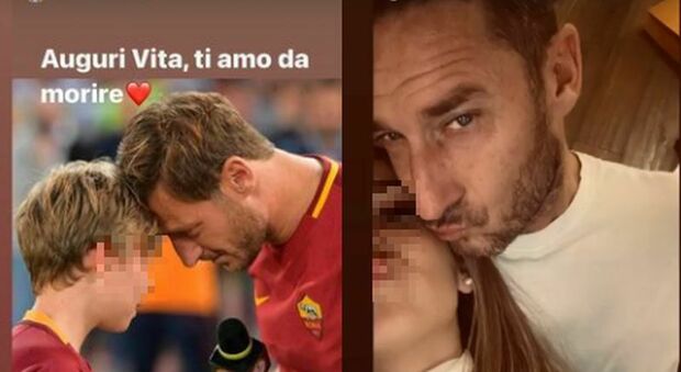 Francesco Totti, compleanno senza Ilary Blasi. I figli Cristian e Chanel: «Noi ti amiamo tanto»