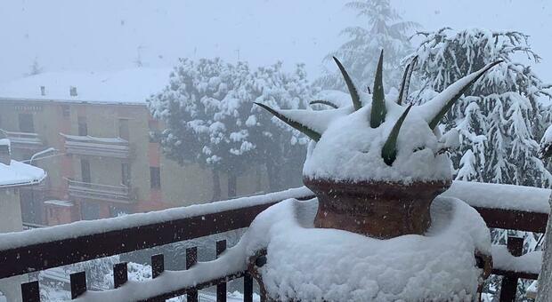 La neve a Urbisaglia