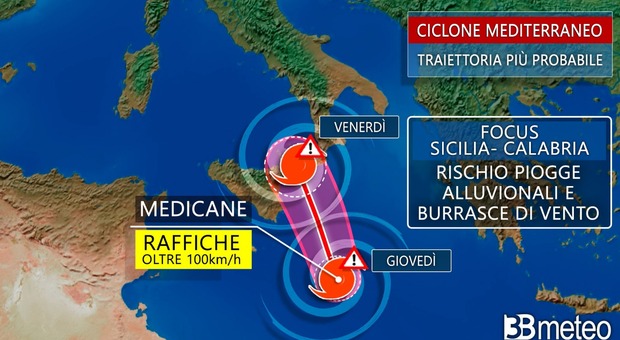 Uragano mediterraneo in rotta verso il Sud. Ma entro Ognisanti le piogge sono previste anche al Centronord. Ecco quando e dove