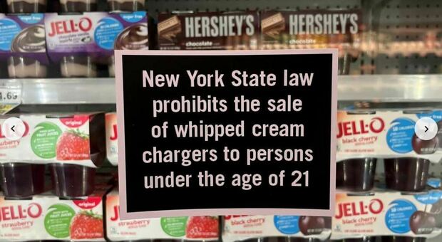 Panna montata vietata ai minori di 21 anni a New York: per acquistarla serve la carta d'identità