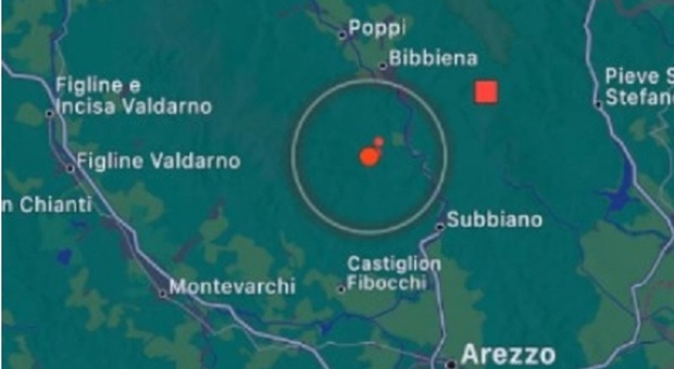 Terremoto oggi ad Arezzo, scossa nella notte con epicentro Talla