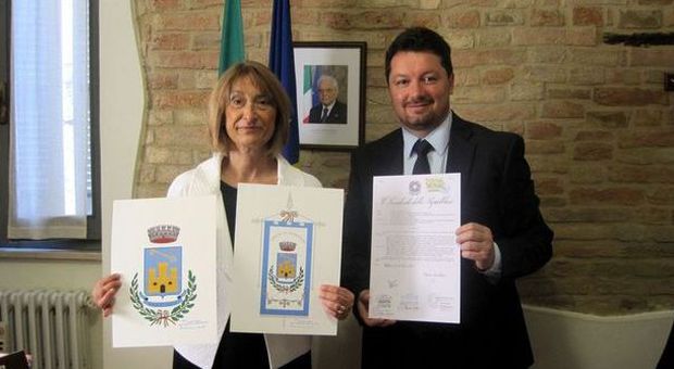 Il prefetto Patrizi col sindaco De Angelis