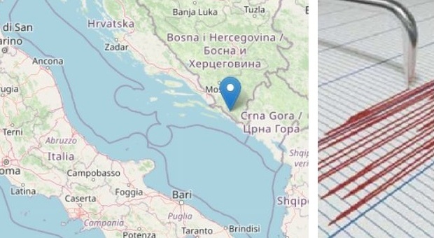 Paura nelle Marche per una forte scossa di terremoto. Epicentro in Bosnia, magnitudo 6.0: trema tutto l'Adriatico