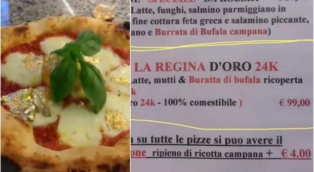 Pizza all'oro a 99 euro da Robert a Jesolo: «Briatore? L'abbiamo inventata prima di quella al Patanegra»