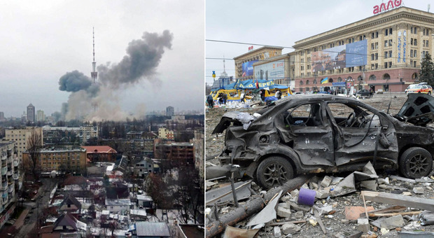 Ucraina, diretta. Bombe su Kiev: colpita la torre della Tv. Missili russi su Kharkiv e Mariupol