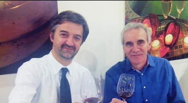 Manfredo Gentili (a destra) con l ex sindaco Ceregioli