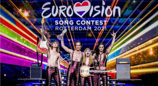 I Maneskin scatenati a Rotterdam dopo la vittoria all Eurovision Song Contest
