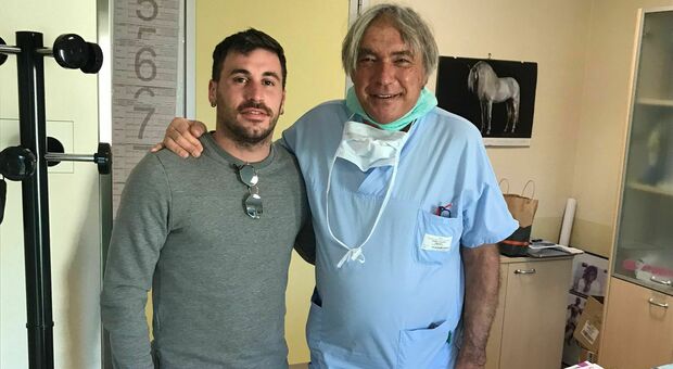 Federico Angiulli a Verona con l ortopedico Claudio Zorzi