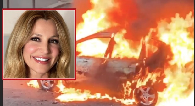 Adriana Volpe, auto esplode e viene avvolta dalle fiamme sotto la sua casa ai Parioli: lei filma tutto