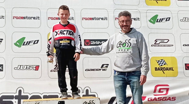 A 9 anni si afferma nelle gare di minicross: Luigi Paganelli lascia tutti a bocca aperta
