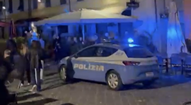 La polizia intervenuta in piazza del Papa