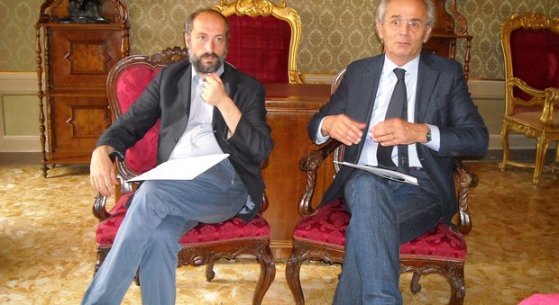 Il sindaco Paolo Calcinaro e il rettore Longhi