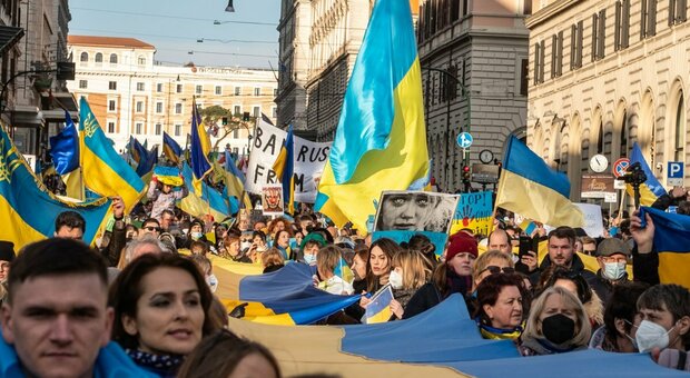 Manifestazione contro la guerra in Ucraina