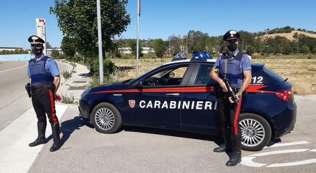 Un controllo dei carabinieri