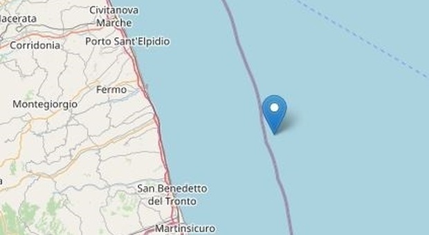 Trema ancora l'Adriatico: scossa di Magnitudo 2.6 al largo di San Benedetto